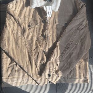 Forever 21 Cream Sherpa Jacket